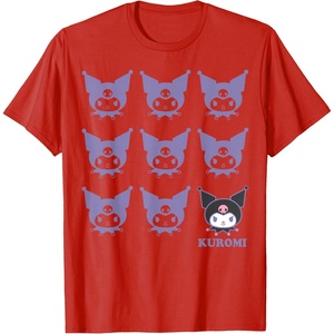 image:imageKuromi Real TShirt  Unisex Kids Adult  Black  Short Sleeve  Cotton 100  SmallRed