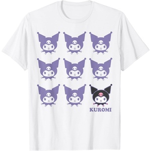 image:imageKuromi Real TShirt  Unisex Kids Adult  Black  Short Sleeve  Cotton 100  SmallWhite