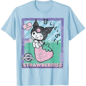 image:imageKuromi Strawberry Picking Strawberries Farm sleevetype TShirtBaby Blue