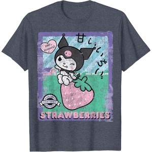 image:imageKuromi Strawberry Picking Strawberries Farm sleevetype TShirtHeather Blue