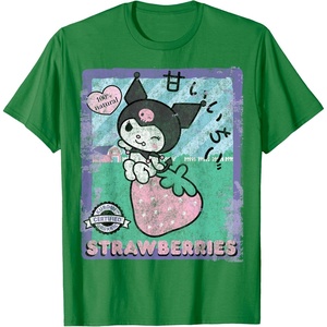 image:imageKuromi Strawberry Picking Strawberries Farm sleevetype TShirtKelly Green