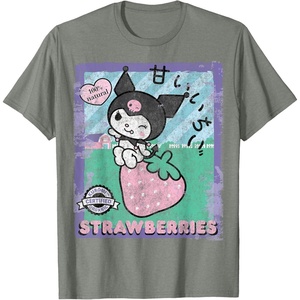 image:imageKuromi Strawberry Picking Strawberries Farm sleevetype TShirtOlive Heather