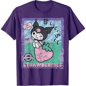 image:imageKuromi Strawberry Picking Strawberries Farm sleevetype TShirtPurple