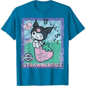 image:imageKuromi Strawberry Picking Strawberries Farm sleevetype TShirtSapphire Blue