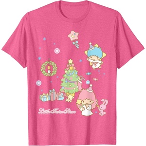 image:imageLittle Twin Stars Christmas Shirt TShirtPink Heather