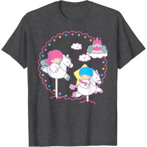 image:imageLittle Twin Stars Cloud Dreamland Tee Shirt TShirtDark Heather Grey