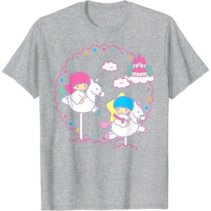 image:imageLittle Twin Stars Cloud Dreamland Tee Shirt TShirtHeather Grey