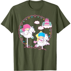 image:imageLittle Twin Stars Cloud Dreamland Tee Shirt TShirtOlive Green