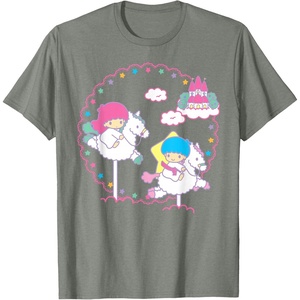 image:imageLittle Twin Stars Cloud Dreamland Tee Shirt TShirtOlive Heather