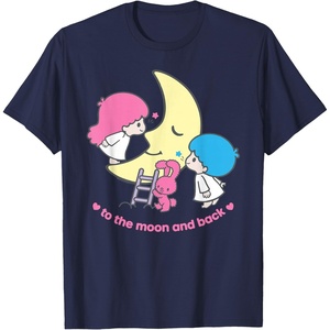 image:imageLittle Twin Stars Love You to The Moon and Back Tee Shirt TShirtNavy Blue