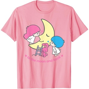image:imageLittle Twin Stars Love You to The Moon and Back Tee Shirt TShirtPink