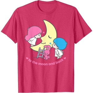 image:imageLittle Twin Stars Love You to The Moon and Back Tee Shirt TShirtRed Heather