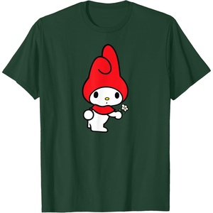 image:imageMy Melody Flower Tee TShirtDark Green