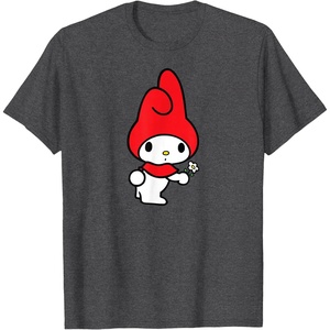 image:imageMy Melody Flower Tee TShirtDark Heather Grey