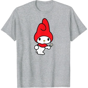 image:imageMy Melody Flower Tee TShirtHeather Grey