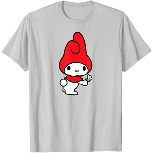 image:imageMy Melody Flower Tee TShirtSilver Grey