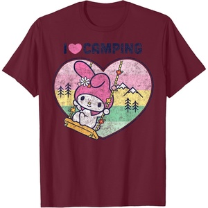 image:imageMy Melody I Love Camping TShirtBurgundy