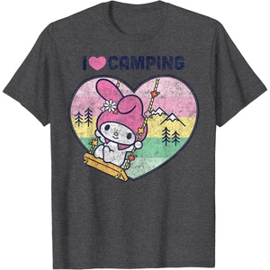 image:imageMy Melody I Love Camping TShirtDark Heather Grey