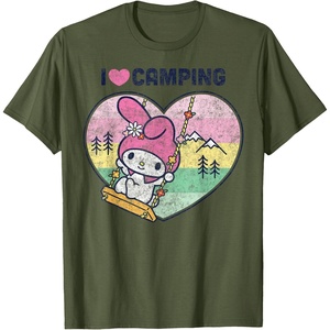 image:imageMy Melody I Love Camping TShirtOlive Green