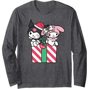 image:imageMy Melody and Kuromi Long Sleeve Shirt Long Sleeve TShirtDark Heather Grey