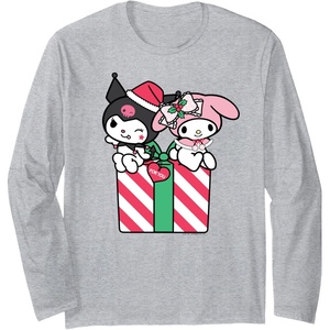 image:imageMy Melody and Kuromi Long Sleeve Shirt Long Sleeve TShirtHeather Grey