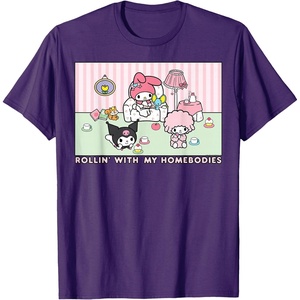 image:imageMy Melody and Kuromi Rollin with My Homebodies TShirt SmallPurple