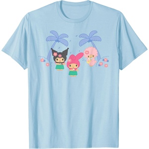 image:imageMy Melody and Kuromi Tropical Hula TShirt SmallBaby Blue