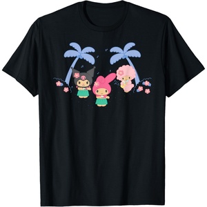 image:imageMy Melody and Kuromi Tropical Hula TShirt SmallBlack