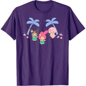 image:imageMy Melody and Kuromi Tropical Hula TShirt SmallPurple