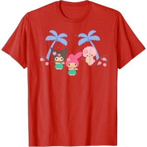 image:imageMy Melody and Kuromi Tropical Hula TShirt SmallRed