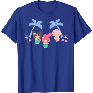 image:imageMy Melody and Kuromi Tropical Hula TShirt SmallRoyal Blue