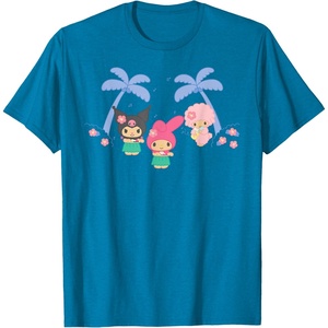 image:imageMy Melody and Kuromi Tropical Hula TShirt SmallSapphire Blue