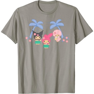 image:imageMy Melody and Kuromi Tropical Hula TShirt SmallSlate Grey
