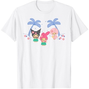 image:imageMy Melody and Kuromi Tropical Hula TShirt SmallWhite