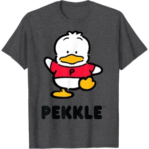 image:imagePekkle Character Front and Back TShirtDark Heather Grey