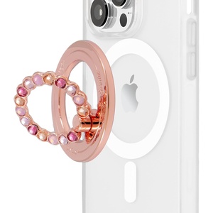 image:imageSonix Magnetic Phone Grip and Phone Ring Holder  Compatible with MagSafe  Rotatable Kickstand and Phone Holder for iPhone 16 15 14 13 12 Series  Matte BlackRose Gold  Multi Rhinestone