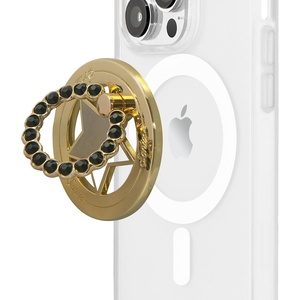image:imageSonix Magnetic Phone Grip and Phone Ring Holder  Compatible with MagSafe  Rotatable Kickstand and Phone Holder for iPhone 16 15 14 13 12 Series  Matte BlackGold Star  Black Rhinestone