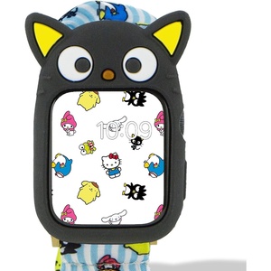 image:imageSonix x Sanrio Apple Watch Cover  Bumper Case for Apple Watch  Protective Silicone Cover  Fits 38mm40mm41mm  Hello Kitty  BlackChococat  Black