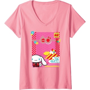 image:imageWomens Cinnamoroll Sanrio 60th VNeck TShirtPink