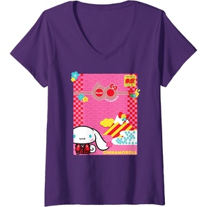 image:imageWomens Cinnamoroll Sanrio 60th VNeck TShirtPurple