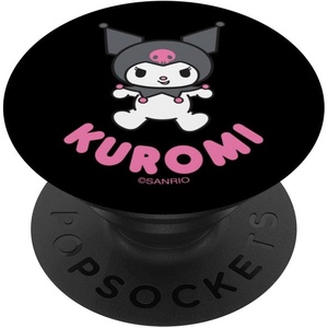 image:imagedelicoco Kuromi Character PopSockets Adhesive PopGrip  Black  Anime  Swappable Top  Phone Grip  Compatible with Any Phone with Smooth Hard Plastic CaseAdhesive PopGrip