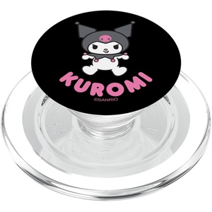 image:imagedelicoco Kuromi Character PopSockets Adhesive PopGrip  Black  Anime  Swappable Top  Phone Grip  Compatible with Any Phone with Smooth Hard Plastic CaseMagnetic PopGrip