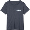 image:imageCinnamoroll Front and Back Logo Tee Shirt TShirtHeather Blue