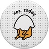image:imageGudetama The Lazy Egg Black and White Polka Dots Not Today PopSockets Standard PopGripStandard