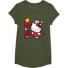 image:imageHello Kitty Be Mine Candy Gifts Valentines TShirt SmallOlive Green