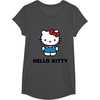 image:imageHello Kitty Character Front and Back TShirt SmallDark Heather Grey