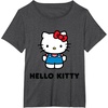 image:imageHello Kitty Character Front and Back TShirt SmallDark Heather Grey