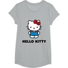 image:imageHello Kitty Character Front and Back TShirt SmallHeather Grey