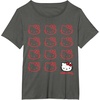 image:imageHello Kitty Classic Fit TShirt  Adult Black Crew Neck CottonPolyester Short SleeveAsphalt Grey