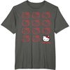image:imageHello Kitty Classic Fit TShirt  Adult Black Crew Neck CottonPolyester Short SleeveAsphalt Grey